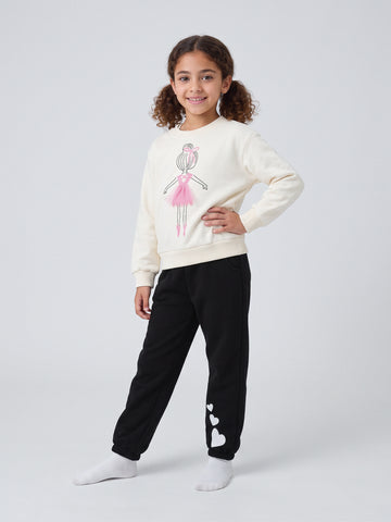 Pajamas oversize fit printed top