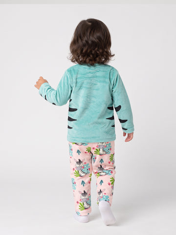 Pajamas all over printed top