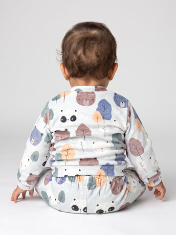 Pajamas all over printed top
