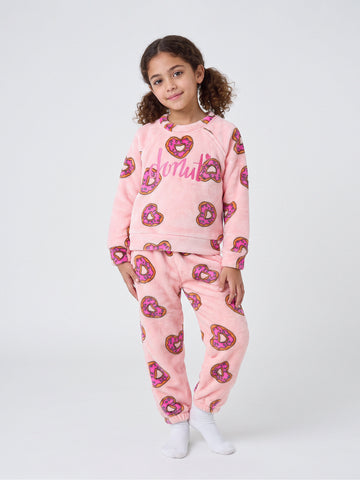 Pajamas oversize fit all over printed top