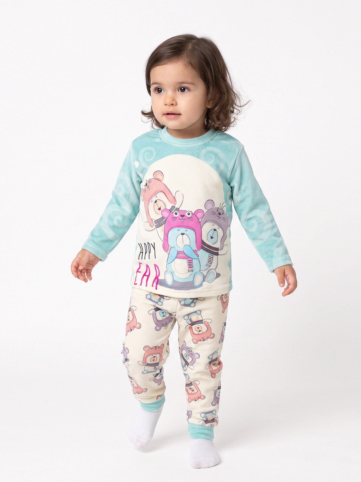 Pajamas all over printed top