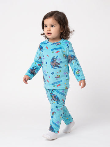 Pajamas all over printed top