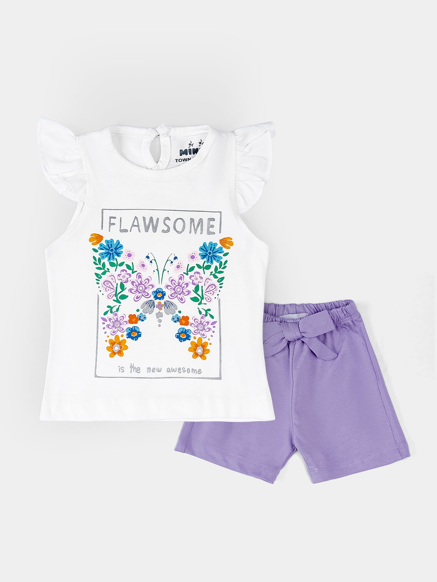 Mini Town Team Kids Baby Girls T-shirt Sets