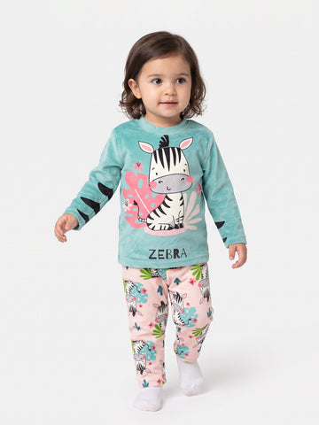 Pajamas all over printed top