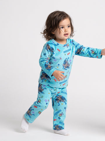 Pajamas all over printed top