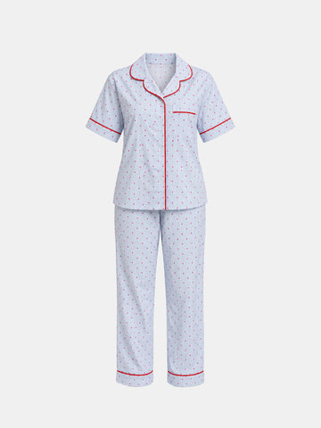 Pajamas Regular fit all over printed top