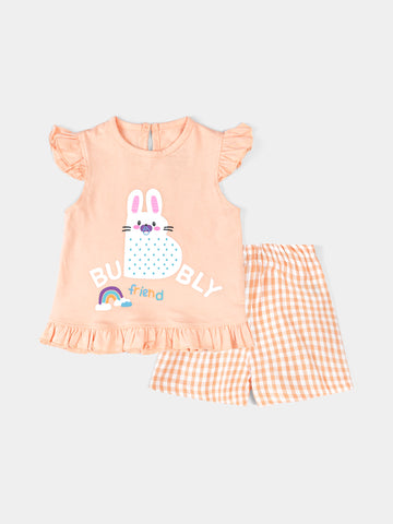 Mini Town Team Kids Baby Girls T-shirt Sets