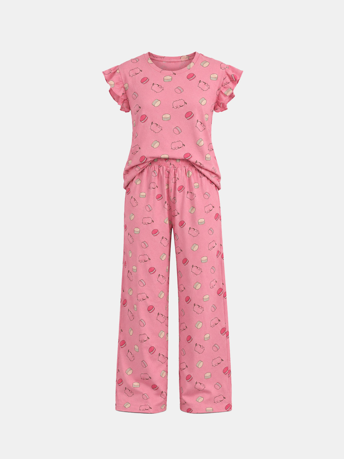 Pajamas oversized all over printed top
