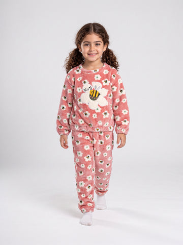 Pajamas oversize fit all over printed top