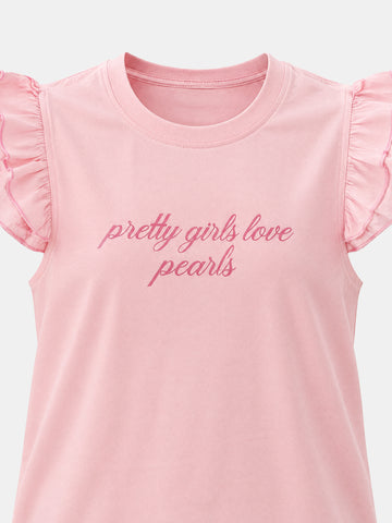 Pajamas oversized printed top