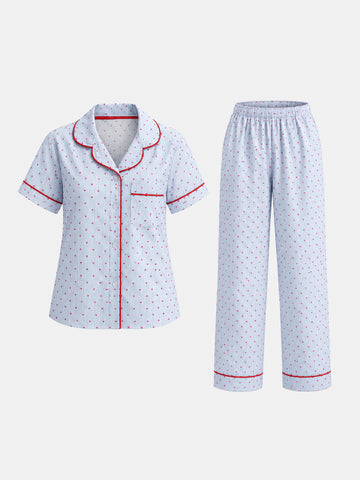 Pajamas Regular fit all over printed top