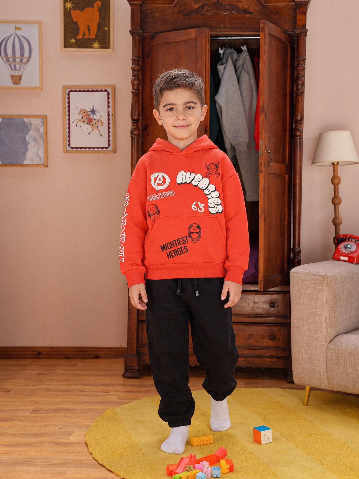 Pajamas Oversize fit / Baggy sweatpant fit printed top