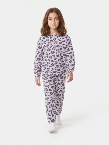 Pajamas oversize fit all over printed top