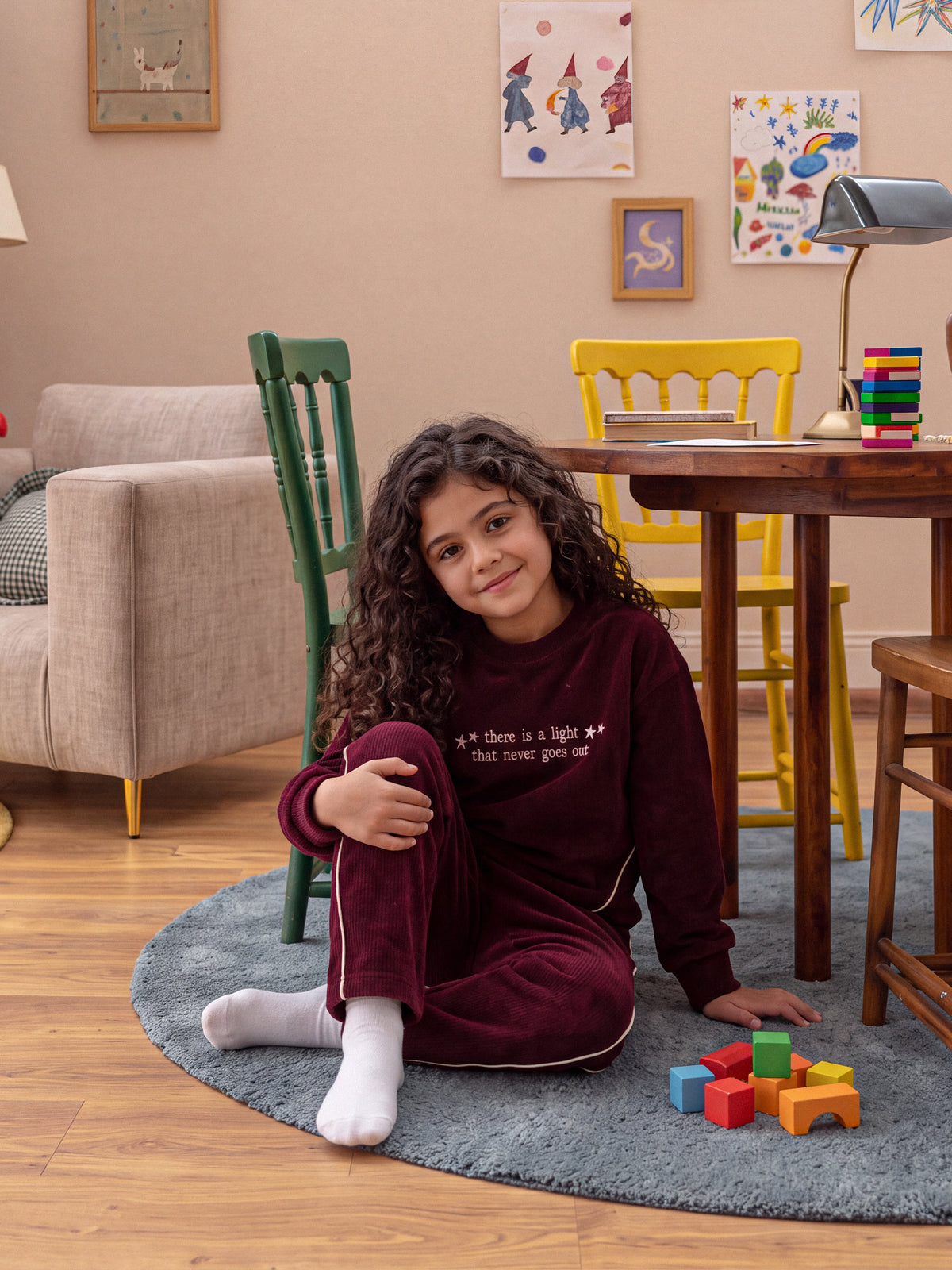 Pajamas Oversize fit / Relaxed fit embroidered top