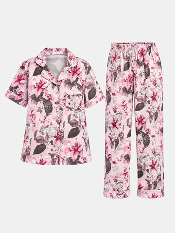 Pajamas oversized all over printed top