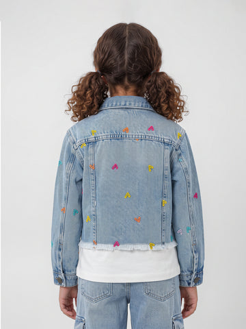 Jacket Sets embroidered top