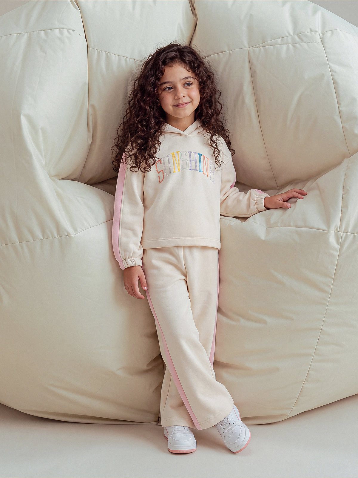 Sweatshirt Sets Oversize fit/Wide Leg fit embroidered top