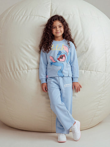 Sweatshirt Sets Oversize fit/Wide Leg fit printed top