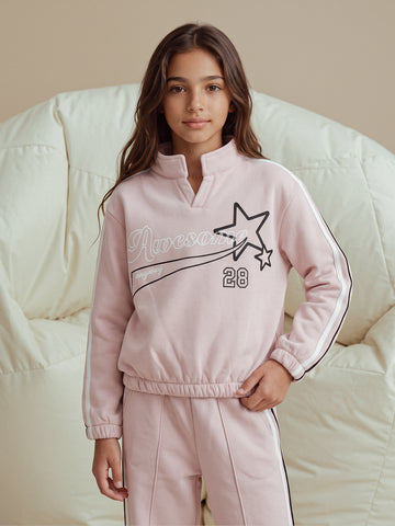 Sweatshirt Sets Oversize fit/Wide Leg fit printed top