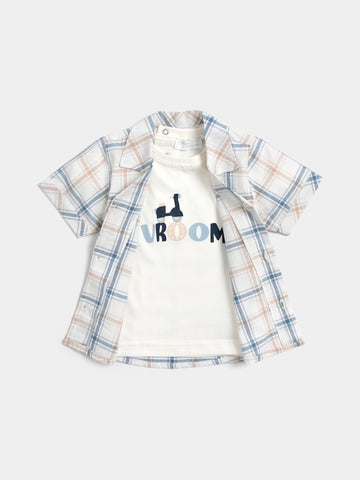 Shirt Sets checked top