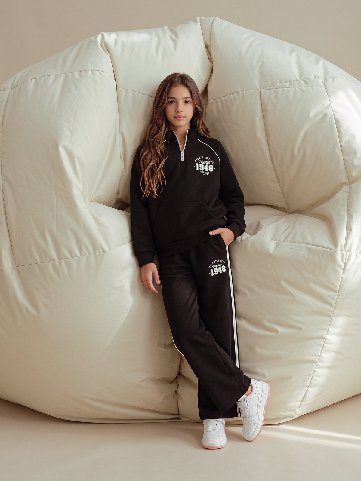 Sweatshirt Sets Oversize fit/Wide Leg fit printed top