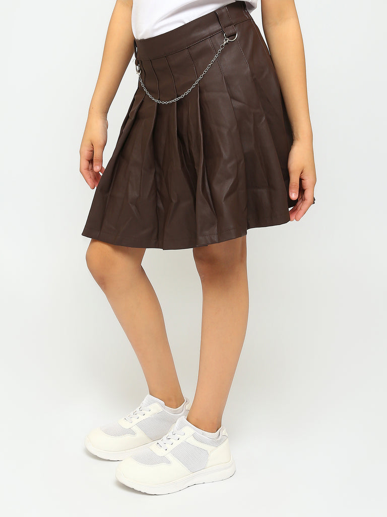 3Ena Gray/Orange youth Miniskirt main image 1