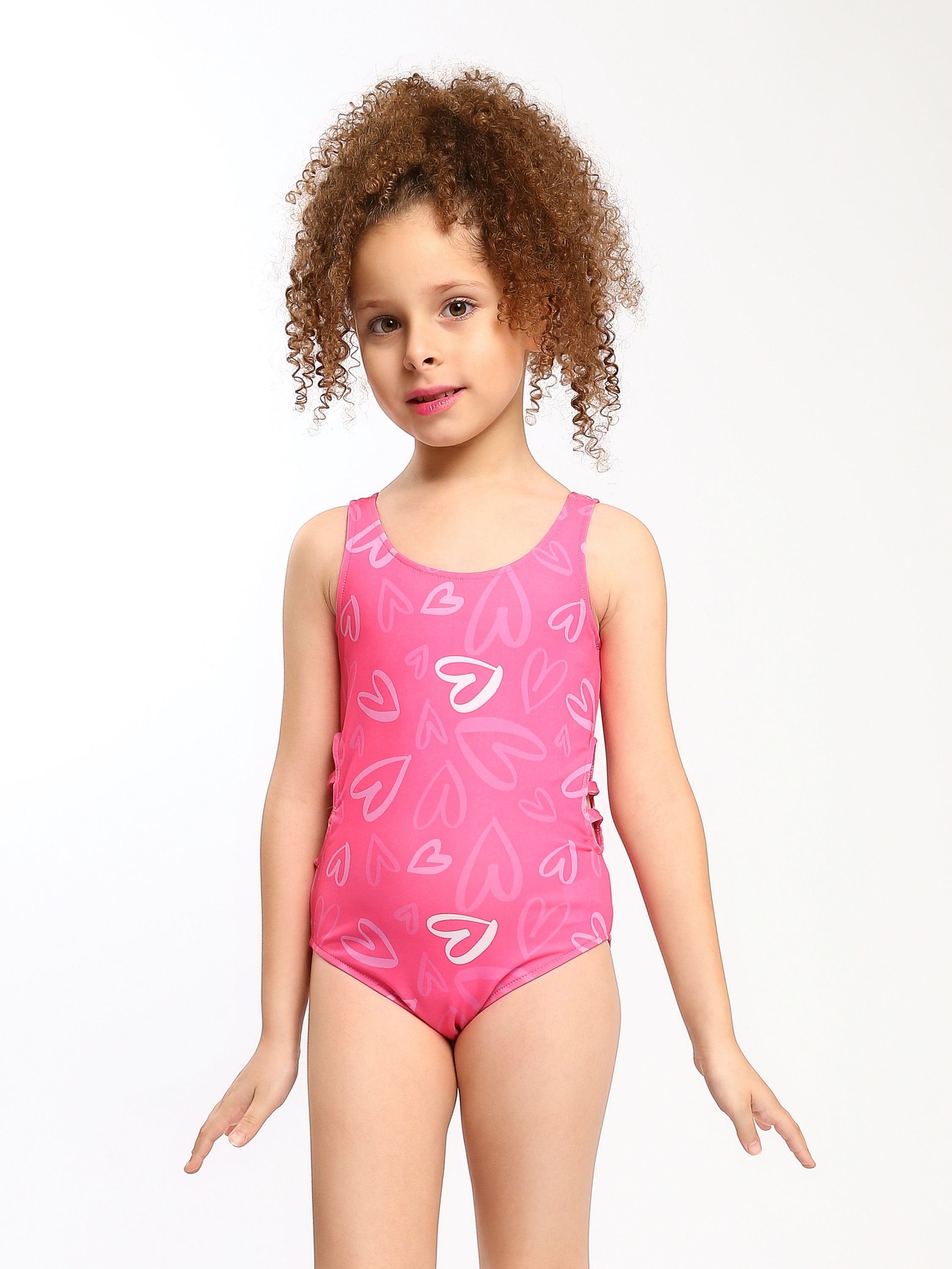 Mini Town Team Kids Girls One Piece Swimsuits
