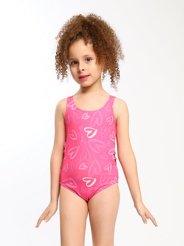 Mini Town Team Kids Girls One Piece Swimsuits