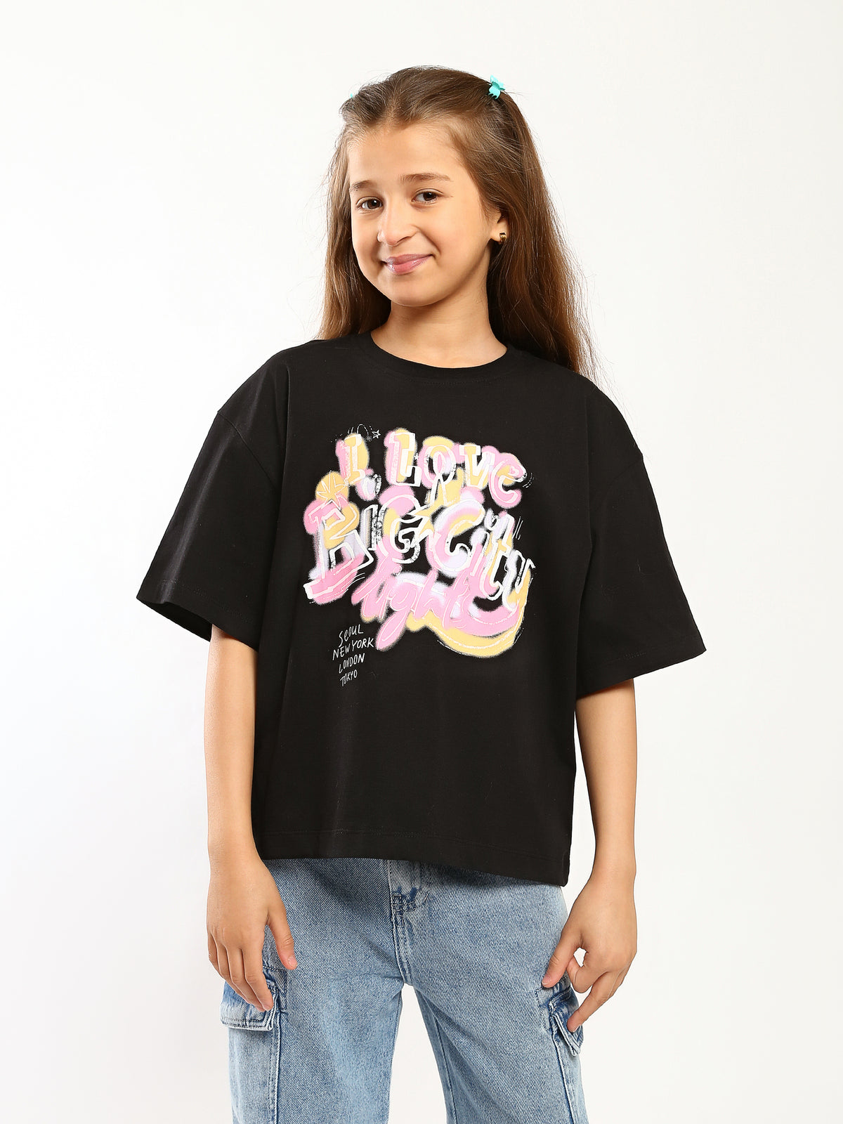 Mini Town Team Kids Teens Girls T-shirts