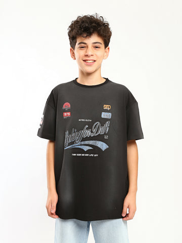 Mini Town Team Kids Teens Boys T-shirts